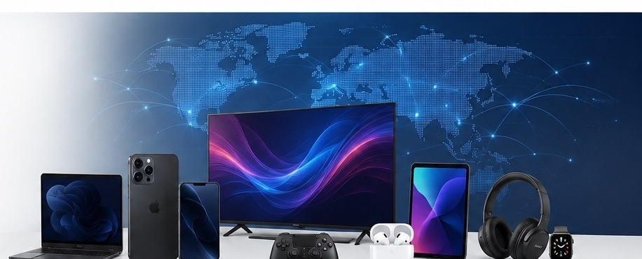 Consumer electronics supplied by Rang Trading Ltd
