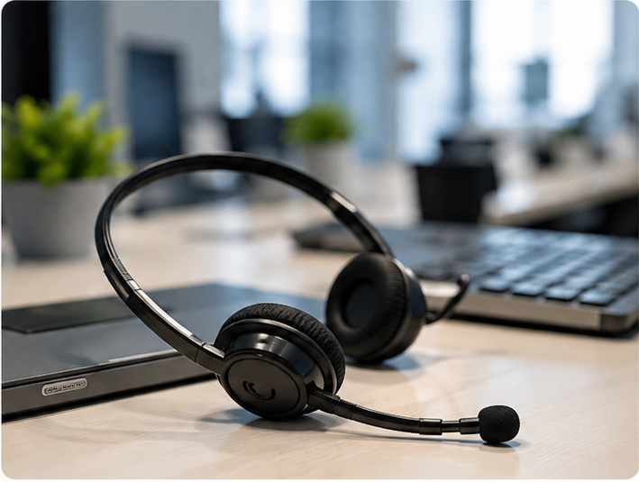 Rang Trading customer service headset